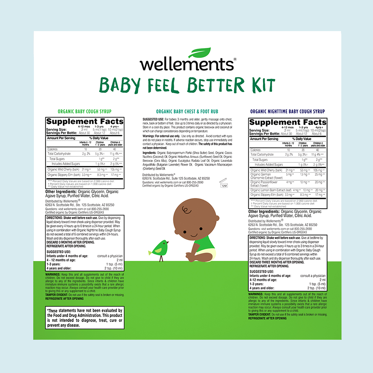 Wellements 3 Piece Baby Feel Better Kit