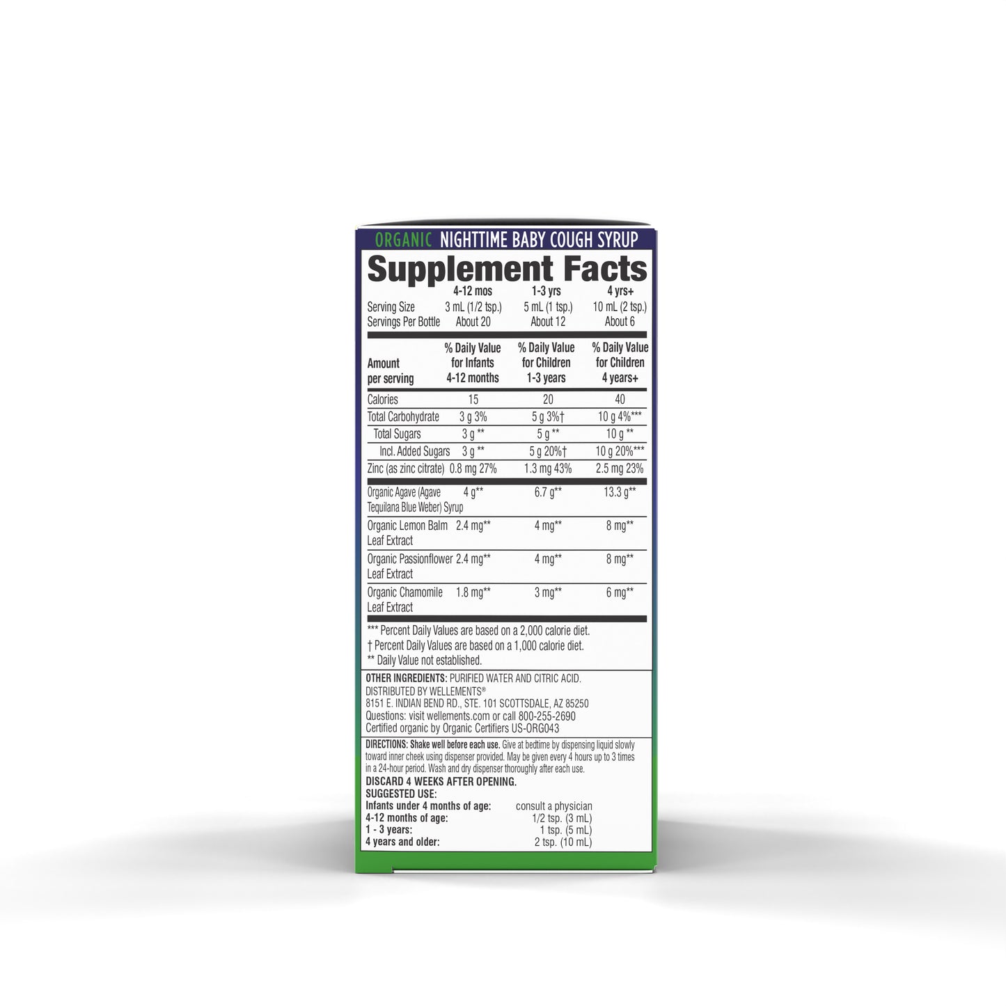 Wellements Organic Baby Cough Syrup Day & Night Combo Pack