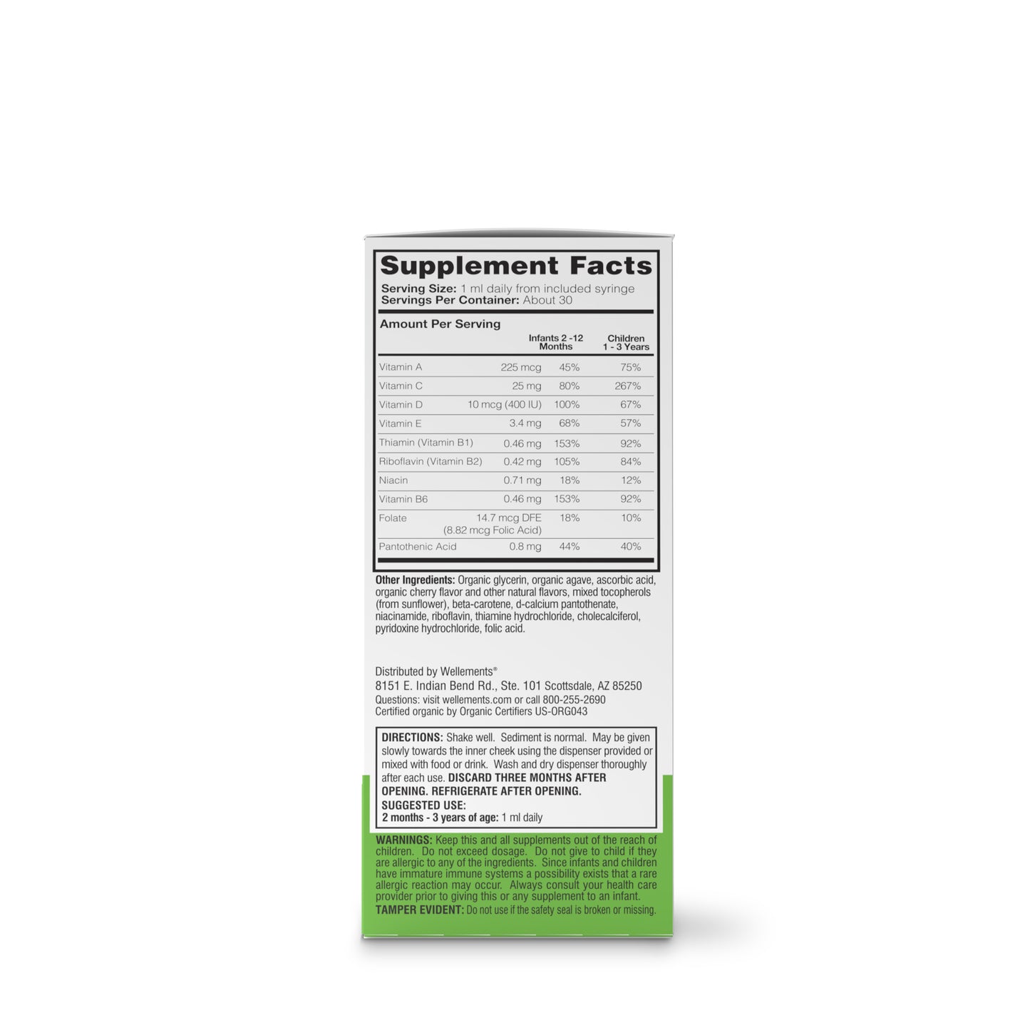 Wellements Organic Multivitamin Drops