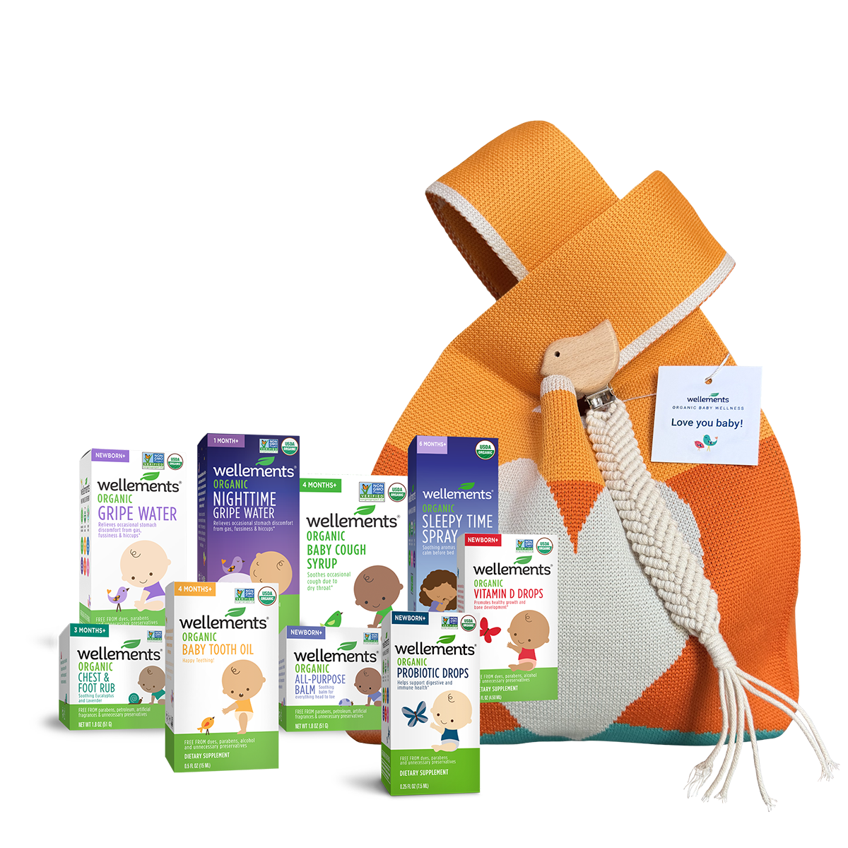 Wellements Organic Bundle Set for Newborn Babies
