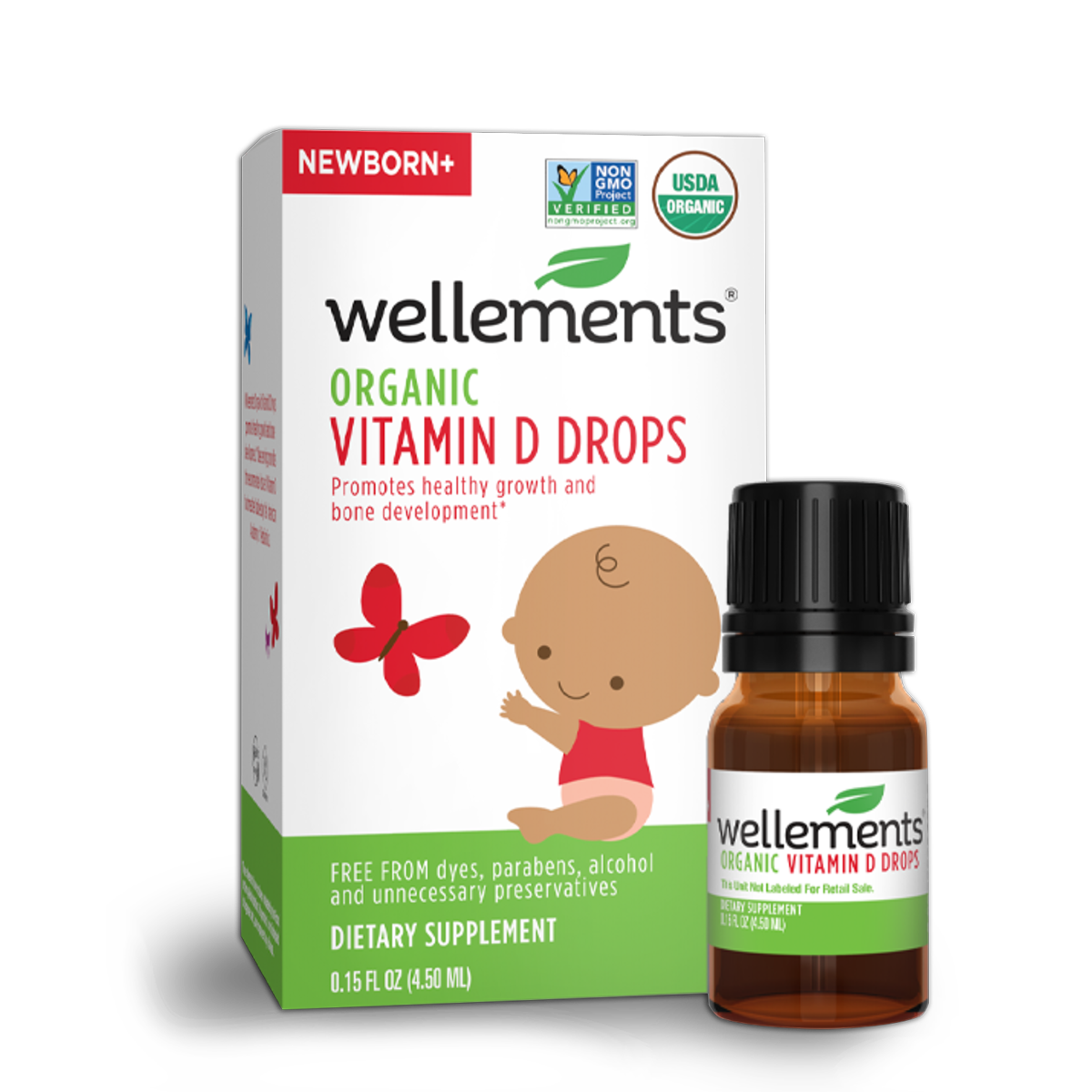 Wellements Organic Vitamin D Drops
