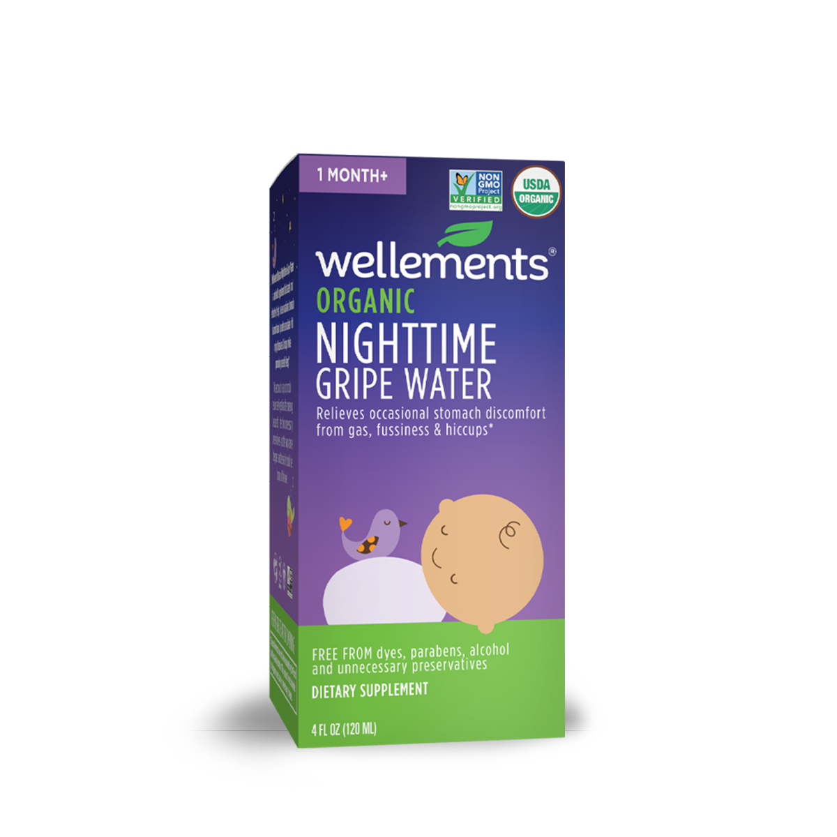 Organic Nighttime Gripe Water Colic Relief For Newborns Babies