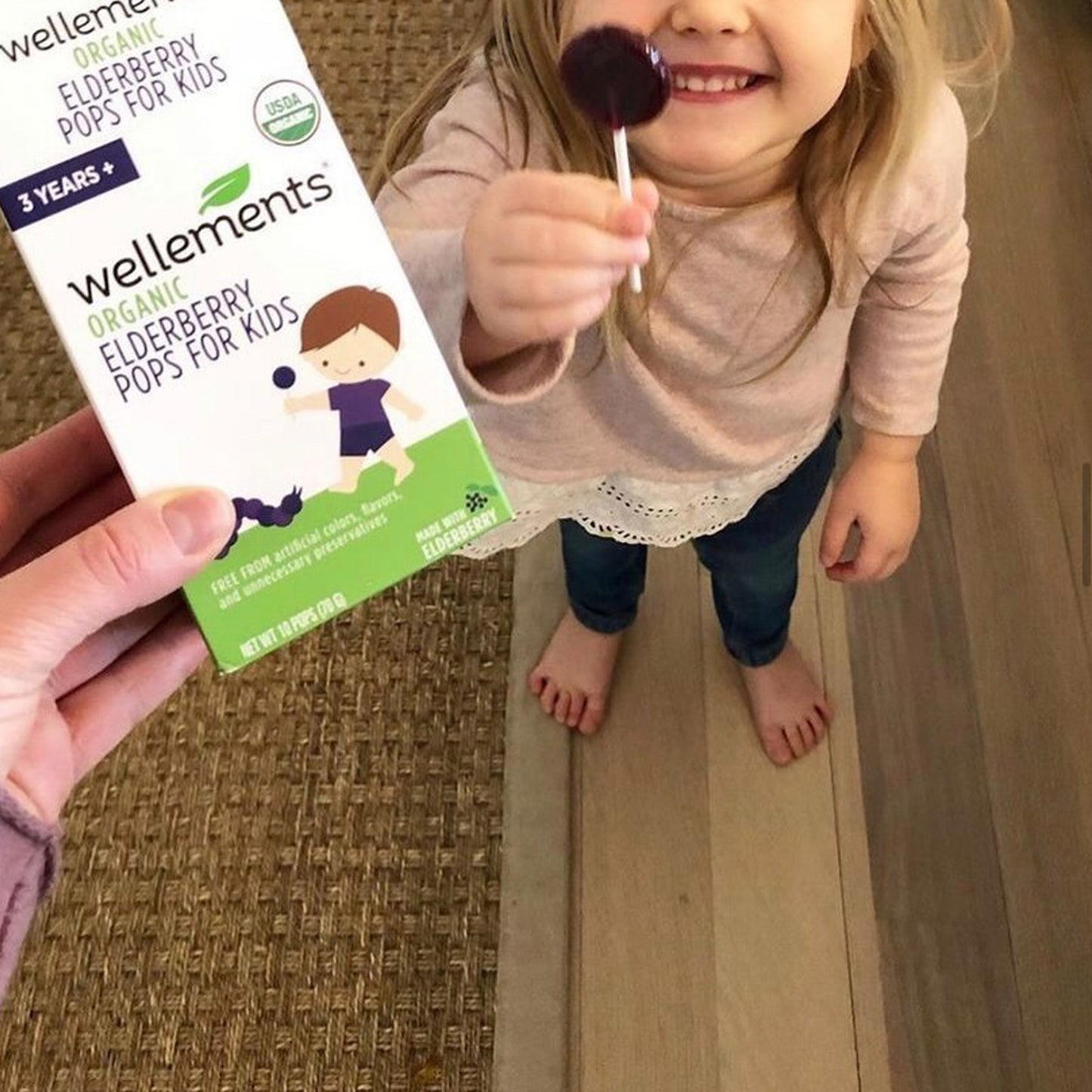 Wellements Organic Elderberry Pops For Kids