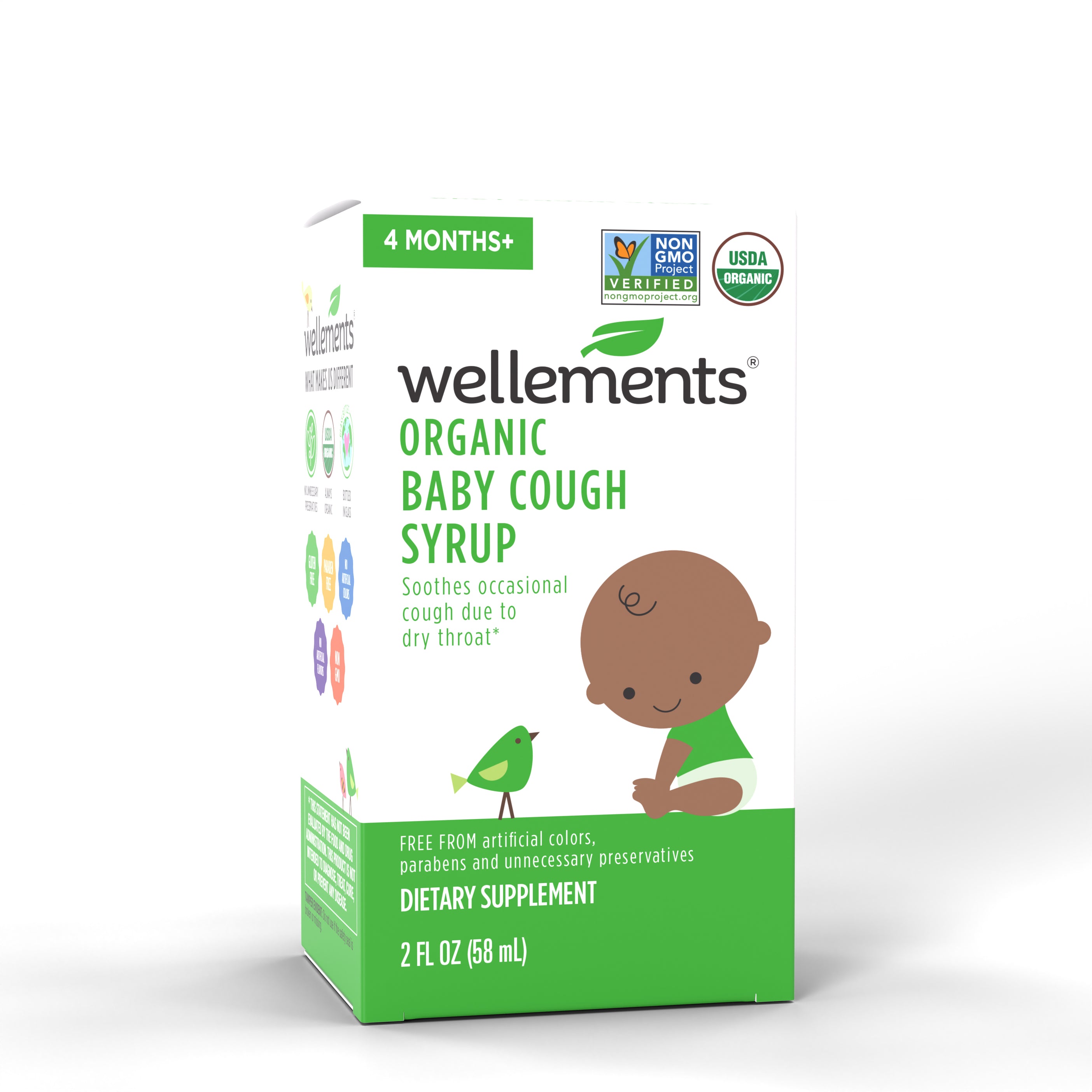 Wellements Organic Cough Syrup For Babies & Infants {Calms Dry Throats} Wellements®