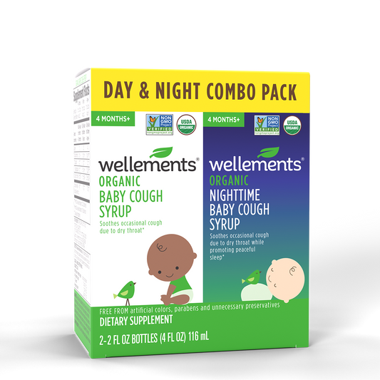 Wellements Organic Baby Cough Syrup Day & Night Combo Pack