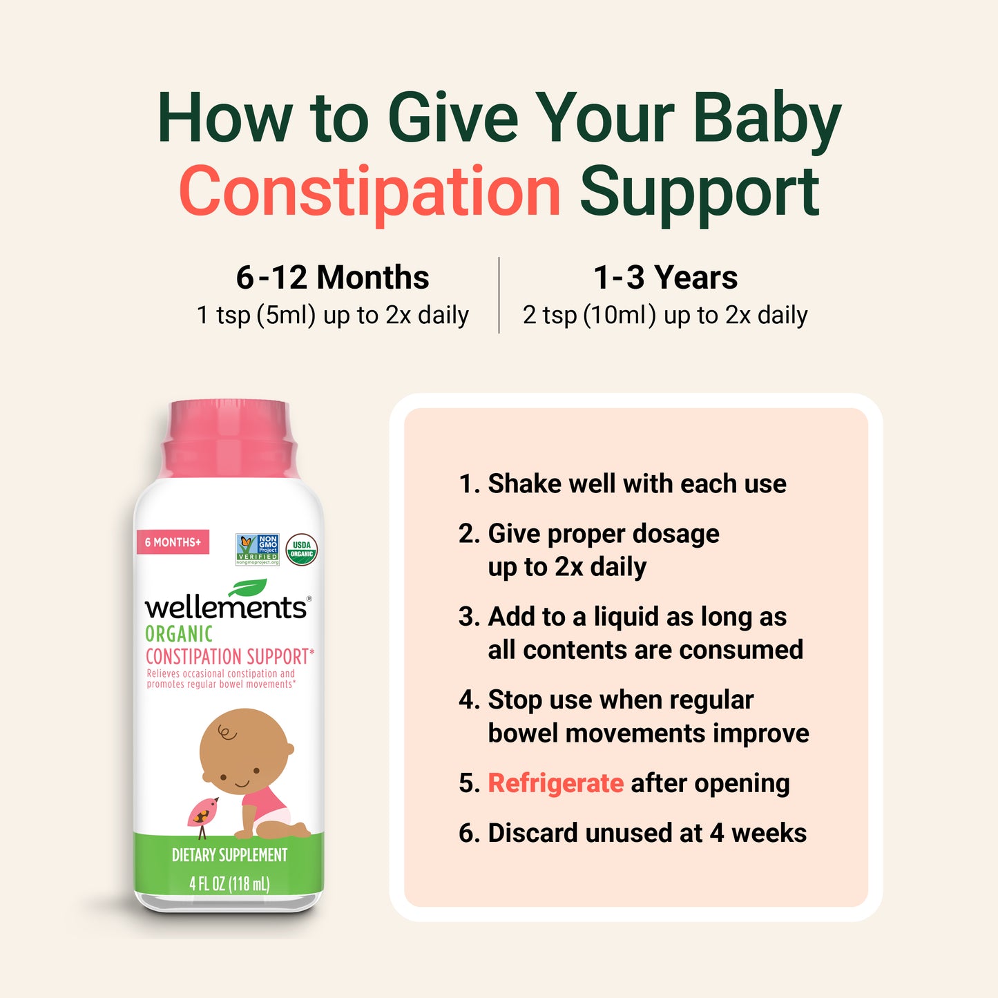 Wellements Organic Constipation Support