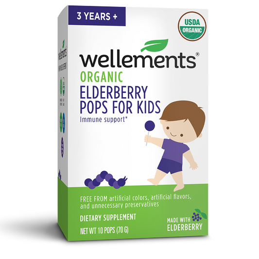 Wellements Organic Elderberry Pops For Kids