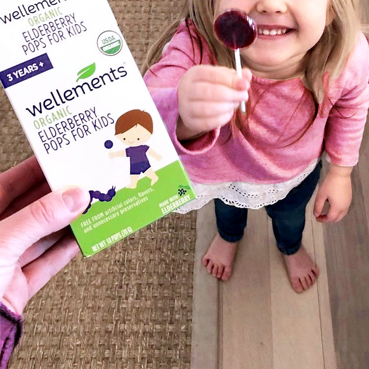 Wellements Organic Elderberry Pops For Kids