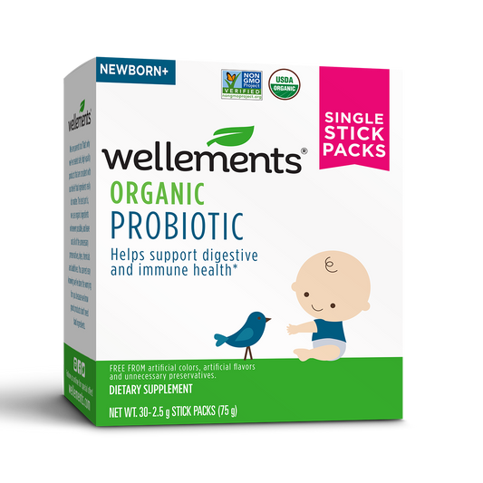 Wellements Organic Probiotic Stick Packs