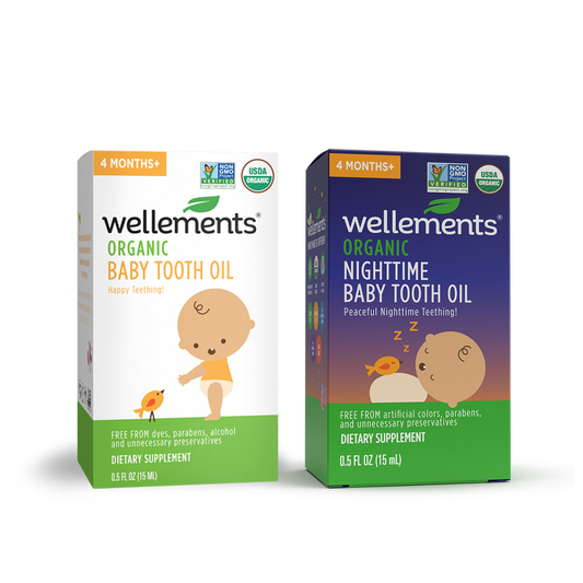 Wellements Organic Baby Tooth Oil Duo