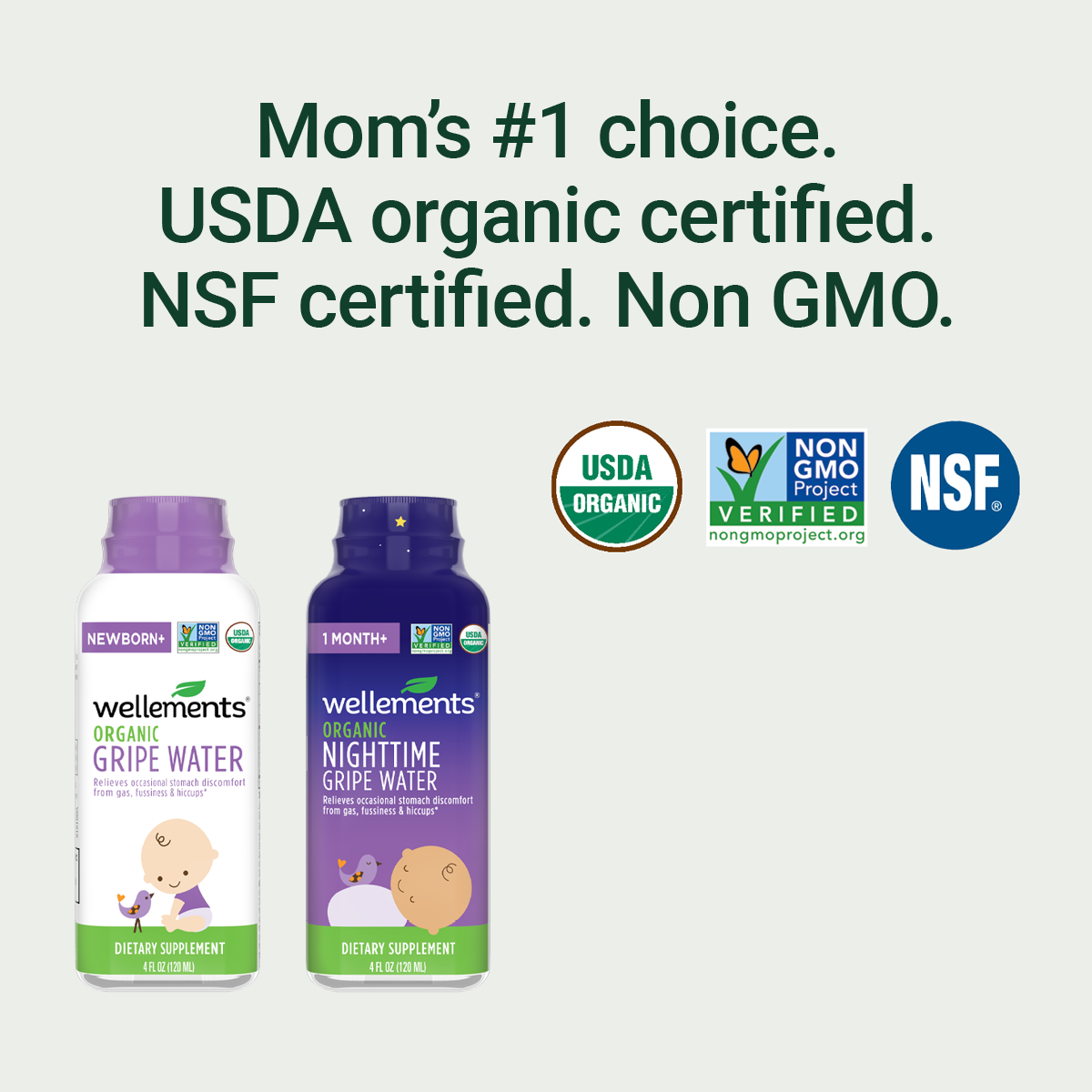 Organic Gripe Water: Colic & Gas Relief for Newborns, Infants & Babies ...