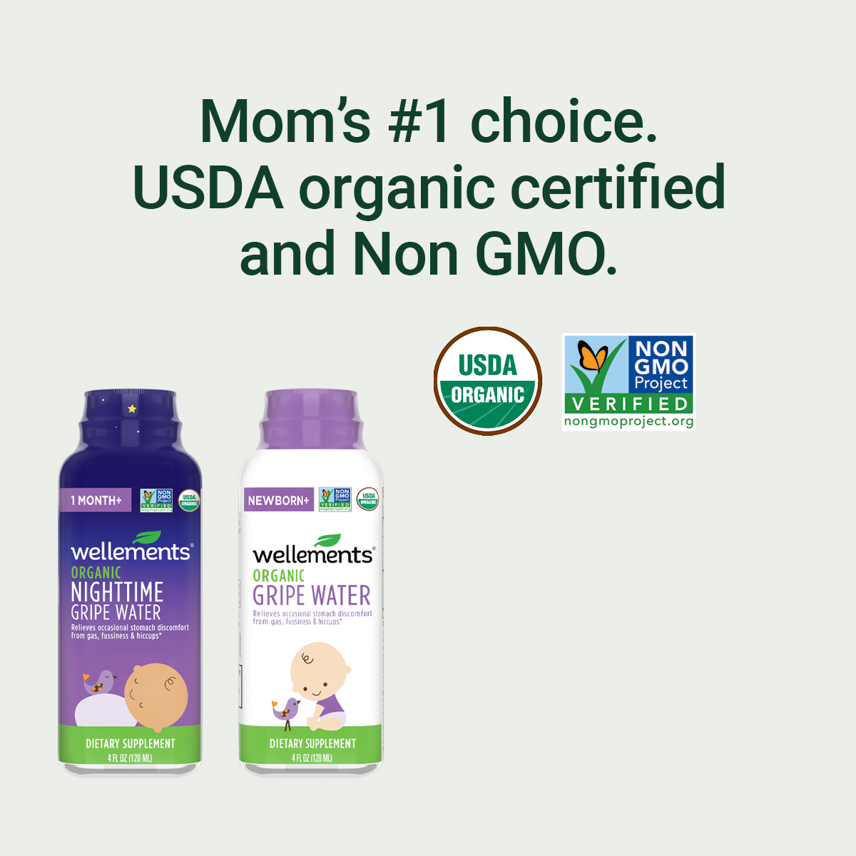 Organic Nighttime Gripe Water - Colic Relief For Newborns & Babies ...