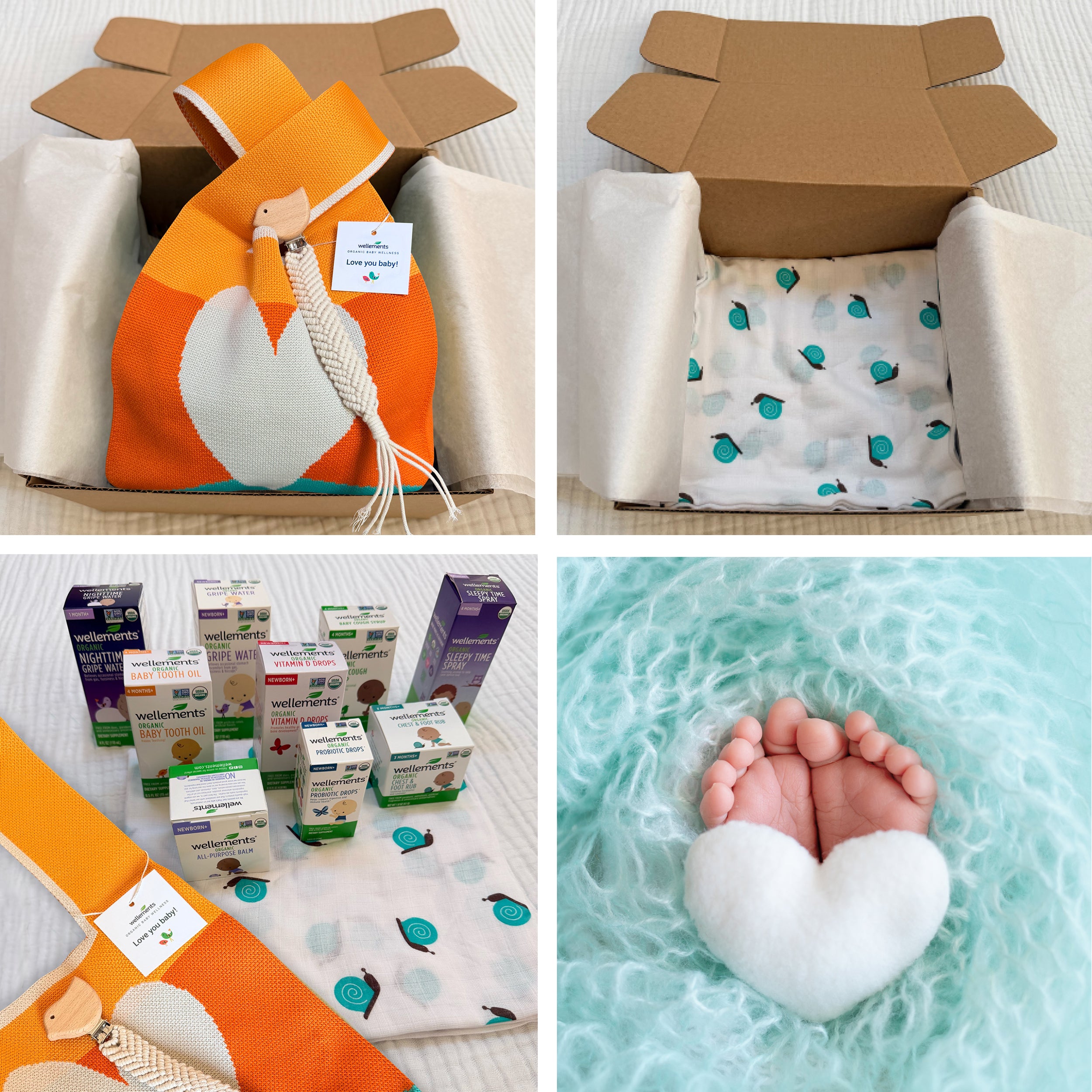 Wellements Organic Bundle Set for Newborn Babies
