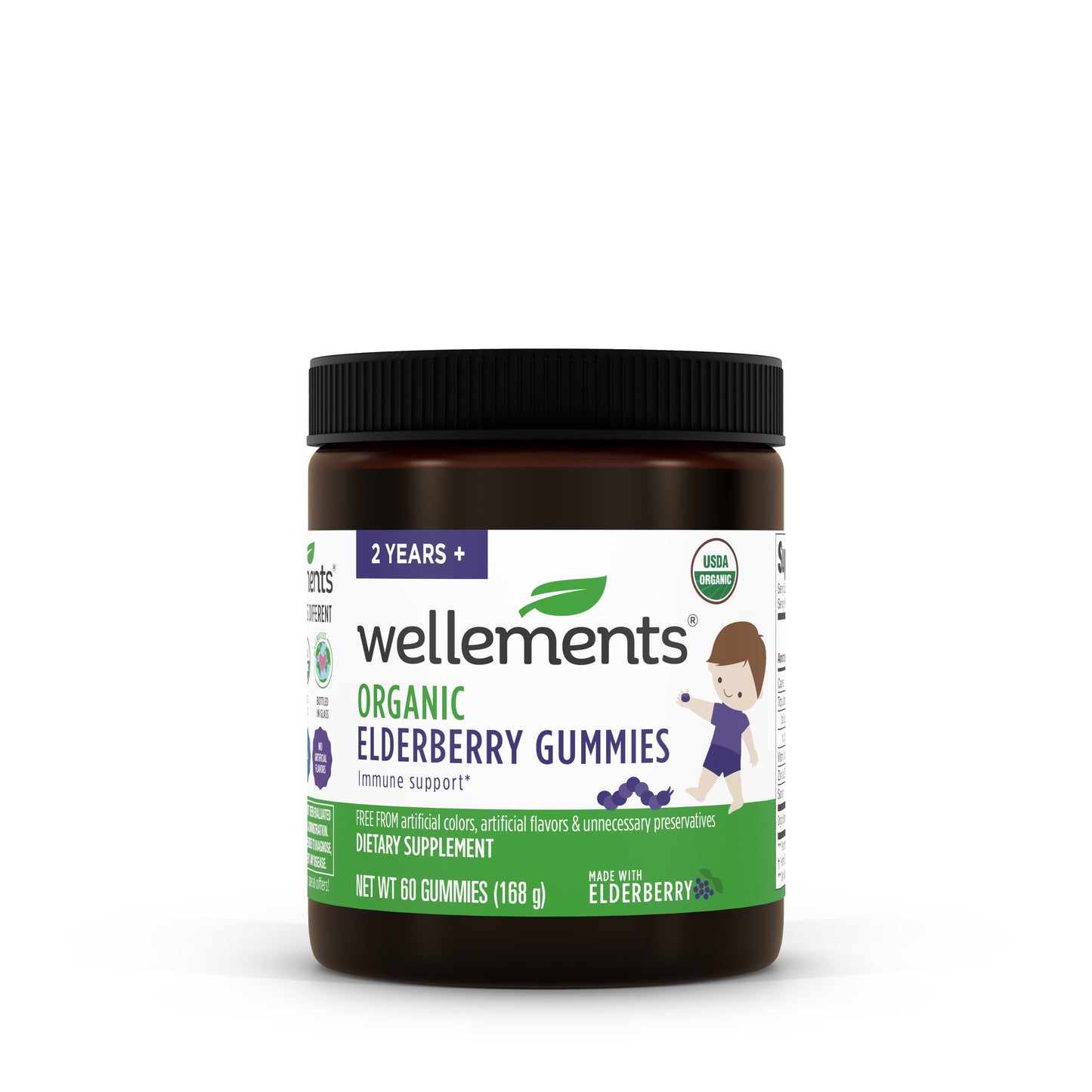 Wellements Organic Children's Elderberry and Multivitamin Gummy Pack
